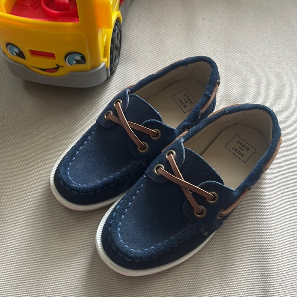 Janie and Jack Toddler Moccassins or Boat Shoes